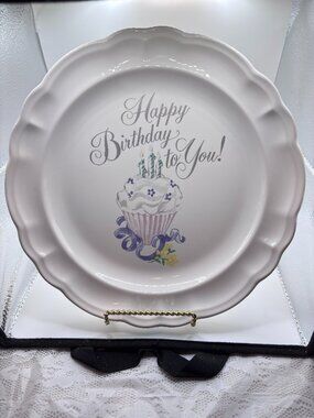 Unique and beautiful quality vintage Pfaltzgraff 11" Cake Plate Serving Platter